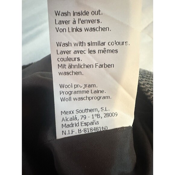 MEXX Wool Blend Brown Plaid Preppy‎ Y2K Mini Skirt SIZE 10 - Picture 6 of 9